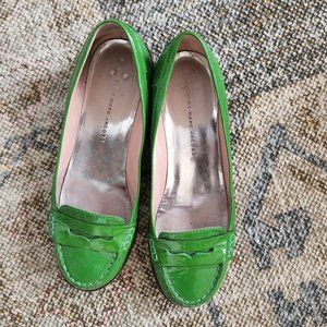 MARC BY MARC JACOBS GREEN PATENT LOAFER